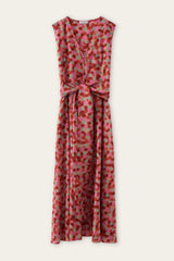 ROSSO25 | PEACH POLKA DOT DRESS