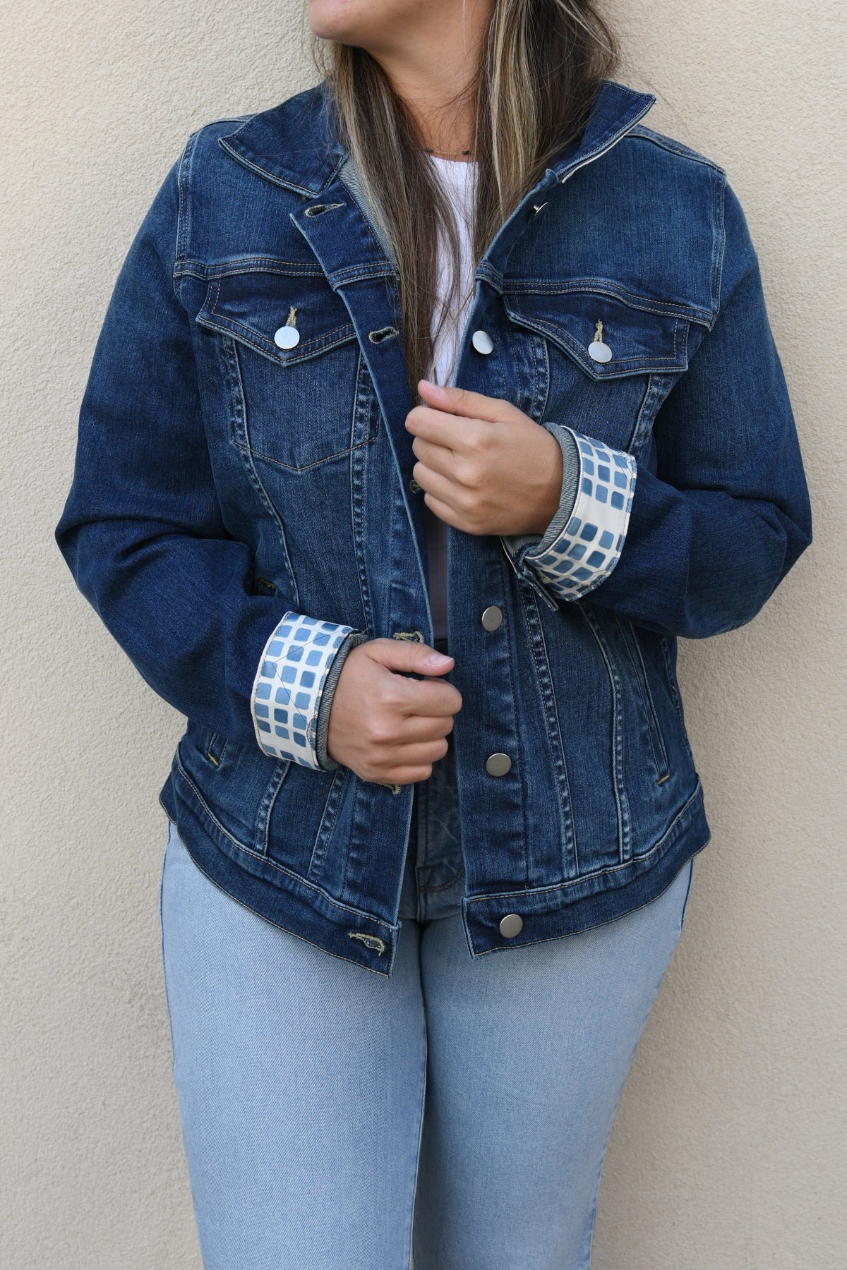 Sophie Jacket- Large Dark Denim