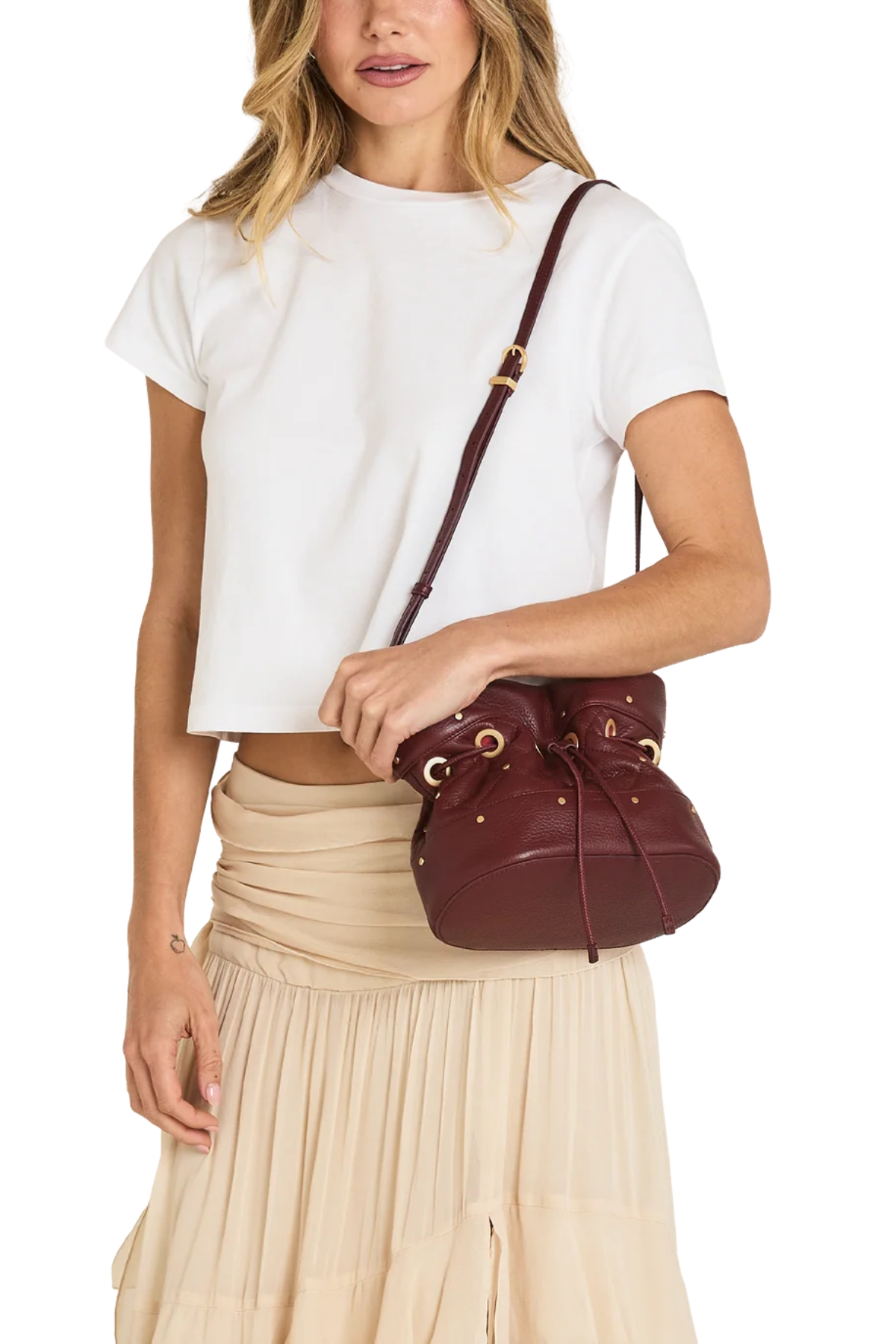 Hammitt | Gianna Sml Quilted Cherrywood