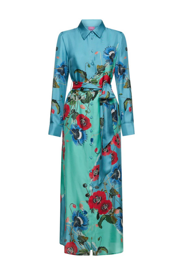 FRANCO FERRARI | Aloe Dress- Blue Poppy