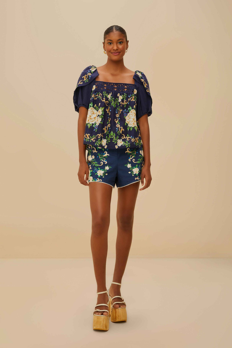 FARM RIO | FLOWER TAPESTRY SHORTS