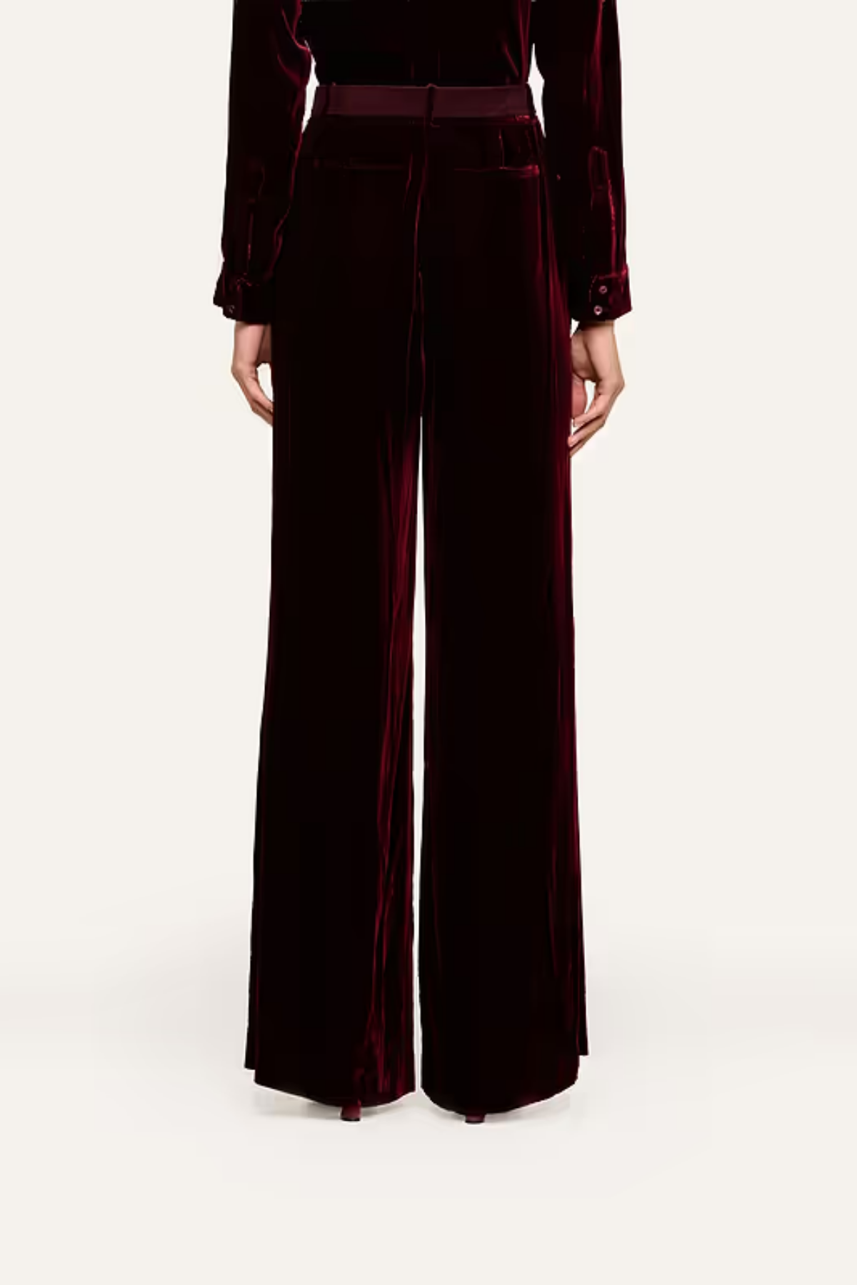 L'AGENCE | Pilar Wide Leg Pant- Port