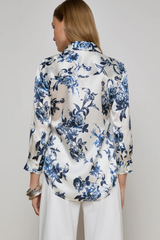L’AGENCE | DANI BLOUSE-PAINTERLY FLORAL