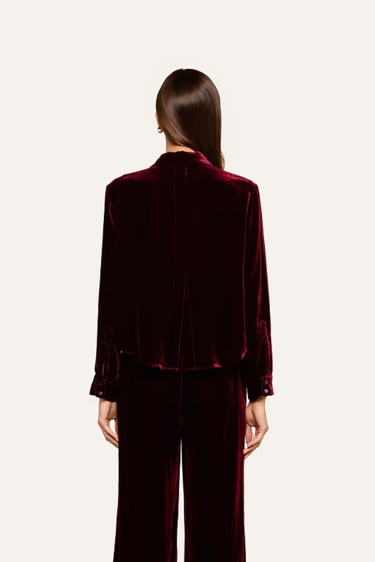 L'AGENCE | Cosette Crop Hi Low -Port