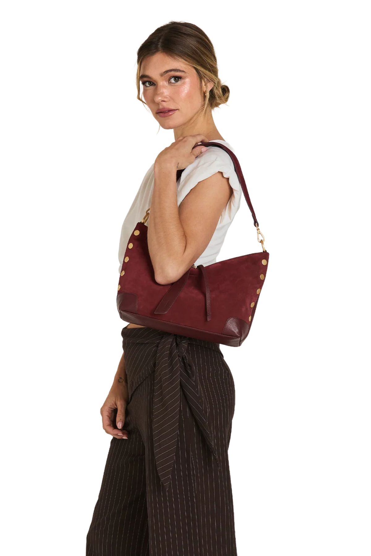 Hammitt | Grace Med Cherrywood Suede