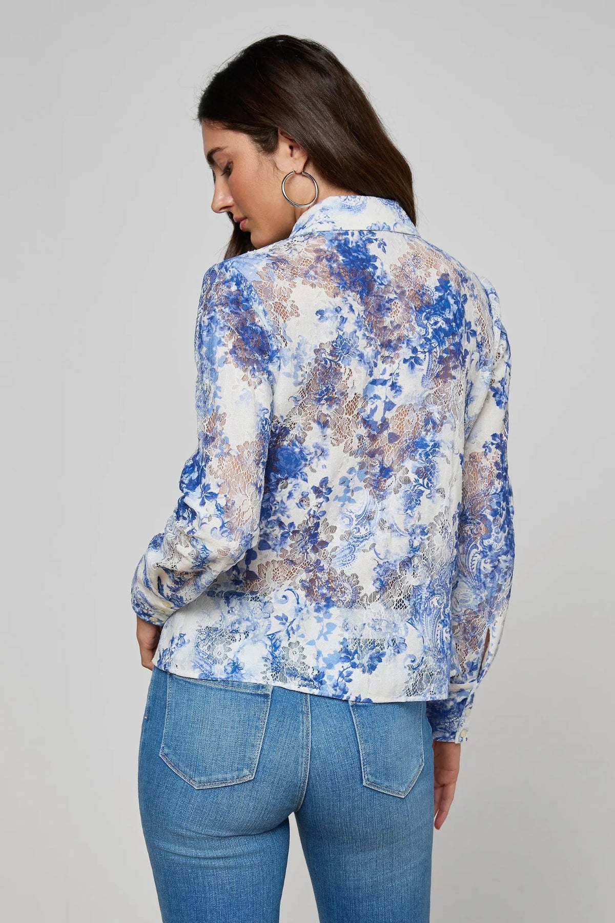 L'AGENCE | MAIA LACE BLOUSE