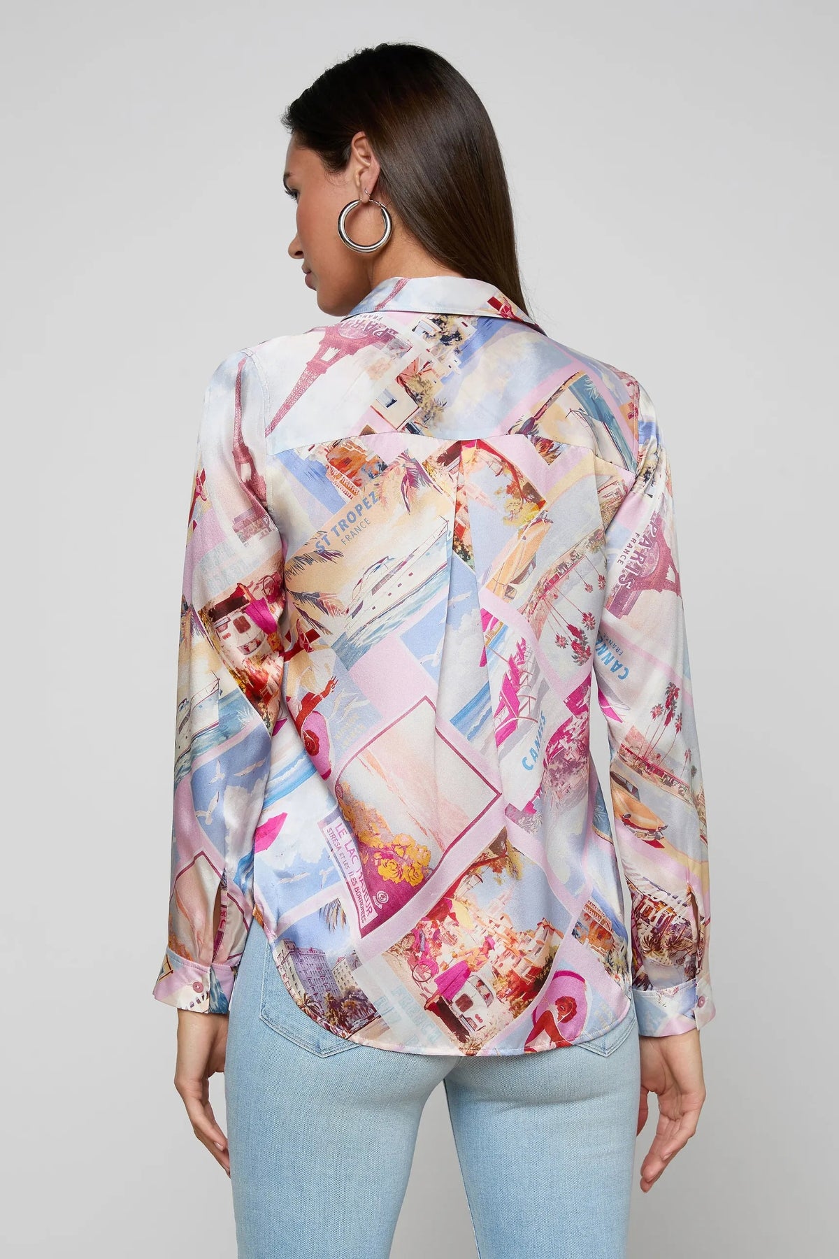 L'AGENCE | TYLER BLOUSE- POSTCARD