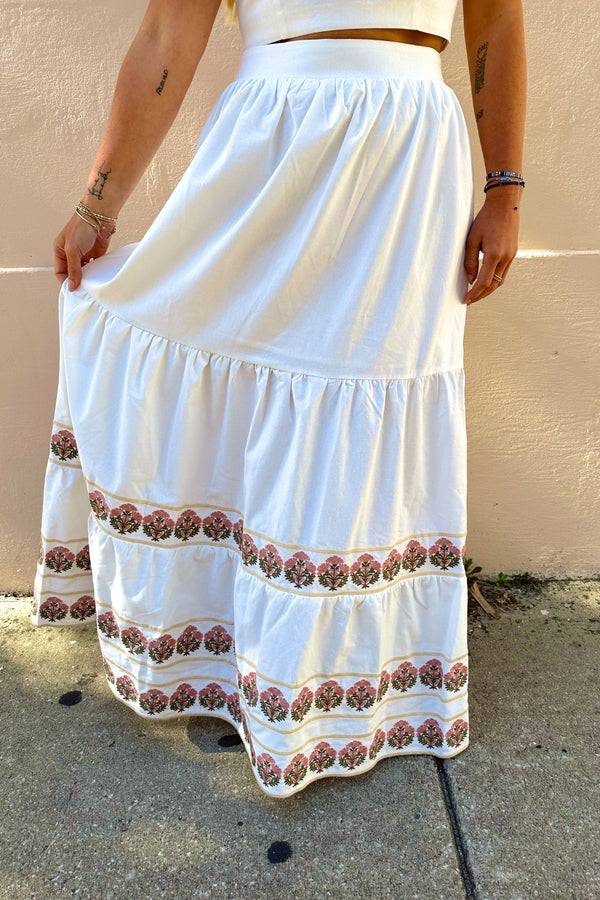 PALOMA EMBROIDERED SKIRT