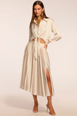 RAMY BROOK | ABIGAYLE PLEATED MIDI SKIRT