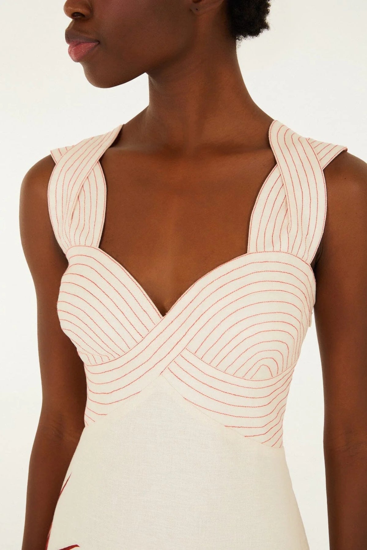 FARM RIO | STRELITZIA SAND MIDI DRESS