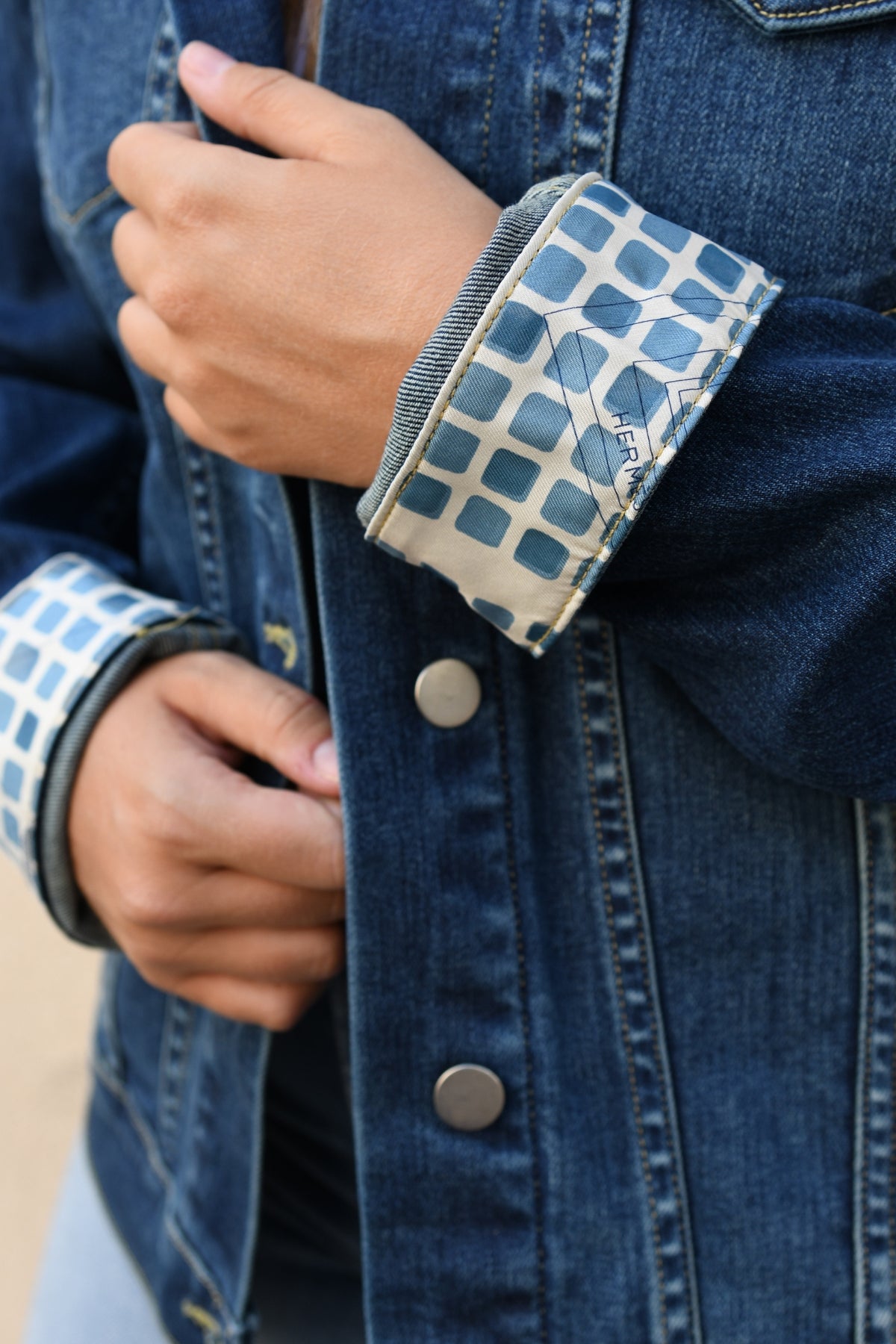Sophie Jacket- Large Dark Denim