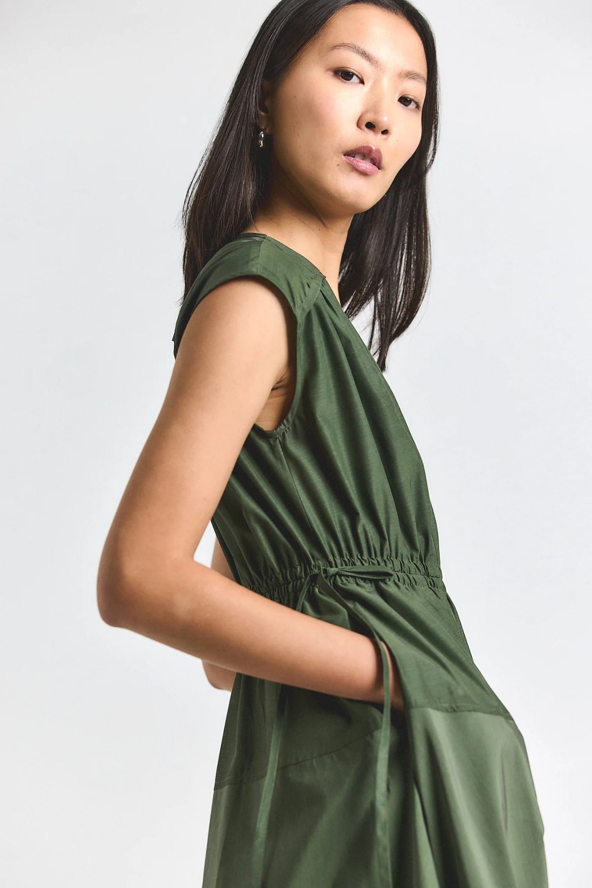 DEREK LAM | NARA POPLIN APPLIQUE DRESS