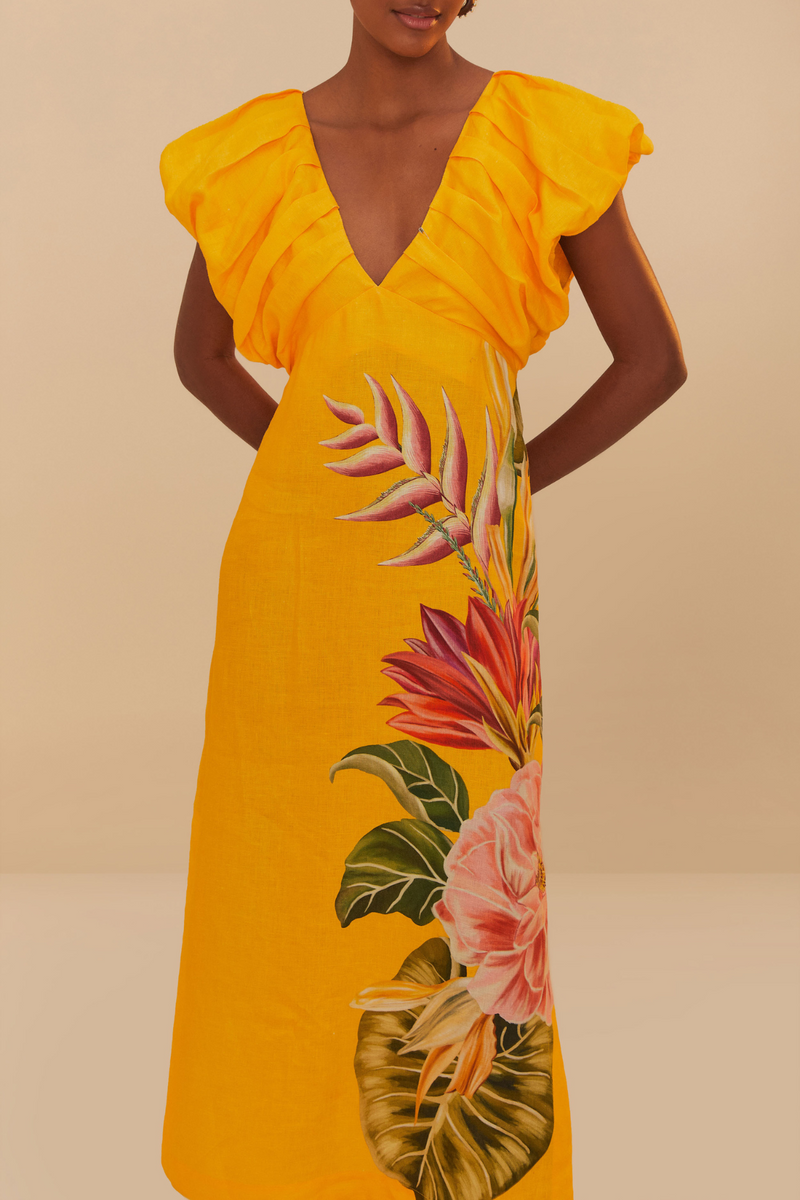 FARM RIO | SPRING AWAKENING MIDI DRESS
