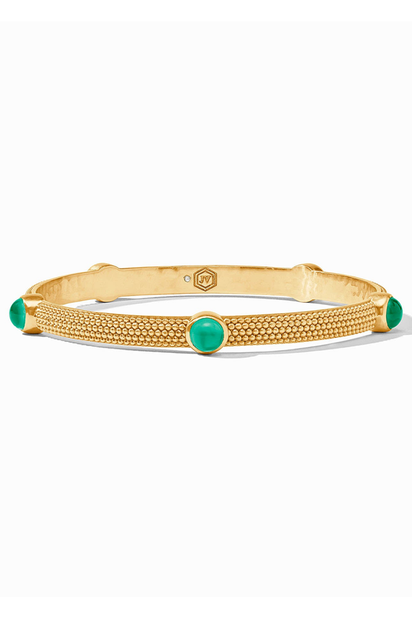 Julie Vos | Cabochon Bangle- Emerald