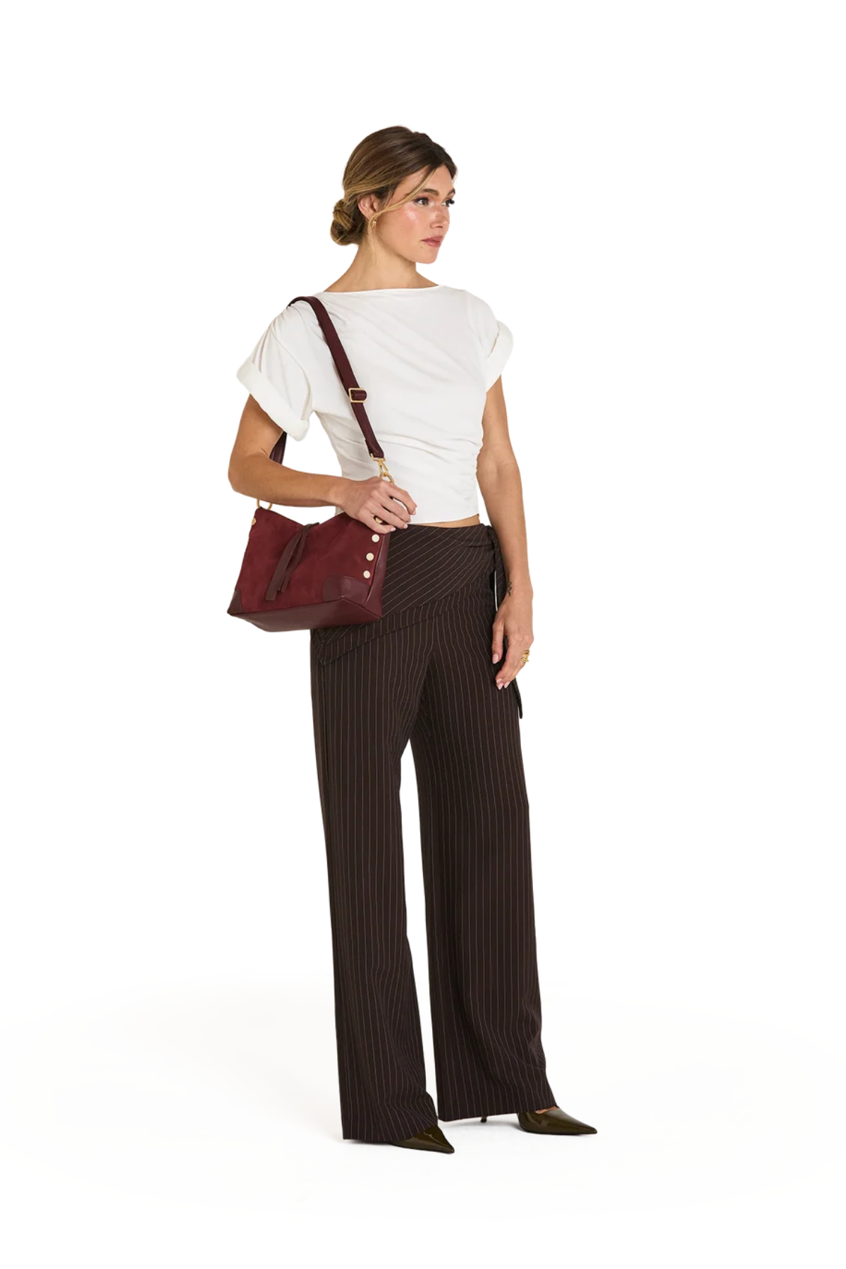 Hammitt | Grace Med Cherrywood Suede