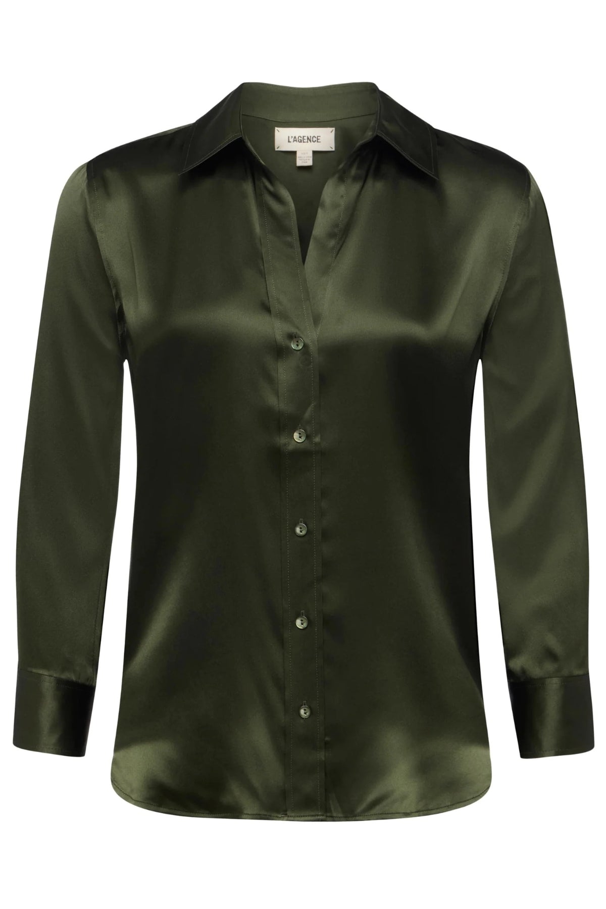 L'AGENCE | DANI BLOUSE - DEEP OLIVE
