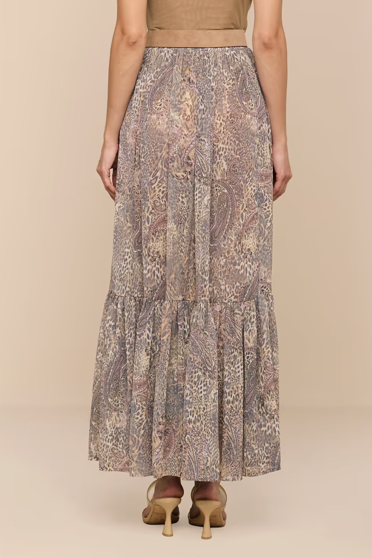 L'AGENCE | Ursie Smocked Maxi Skirt