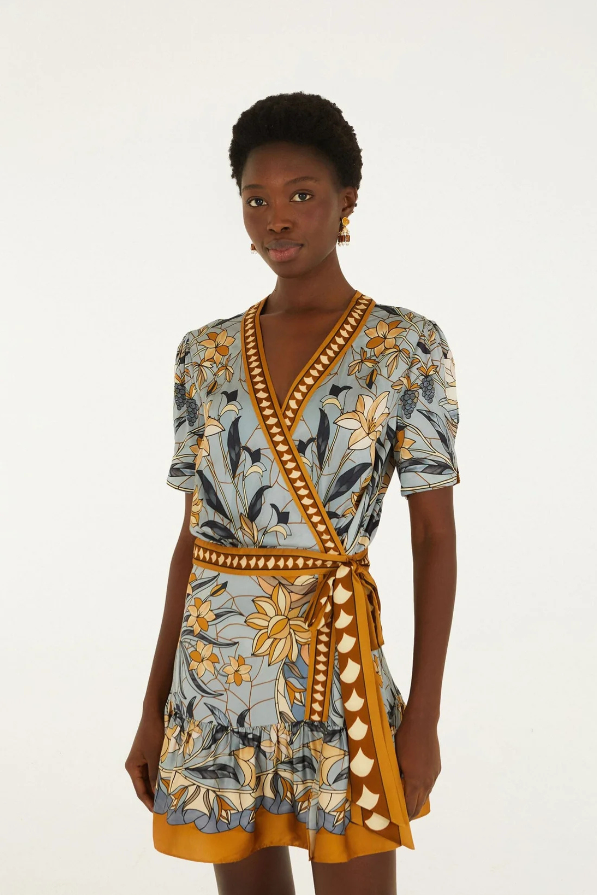 FARM RIO | Stained Glass Wrap Dress