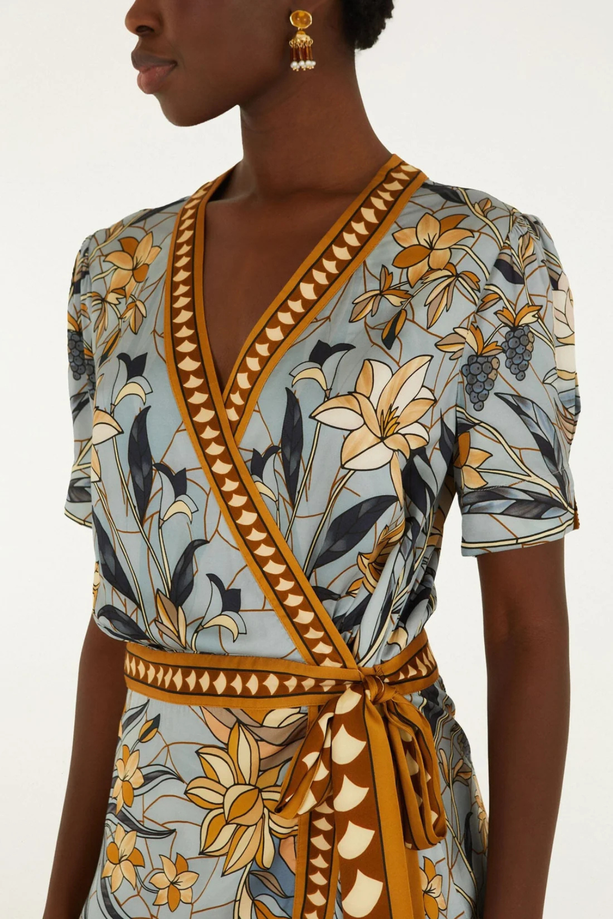 FARM RIO | Stained Glass Wrap Dress
