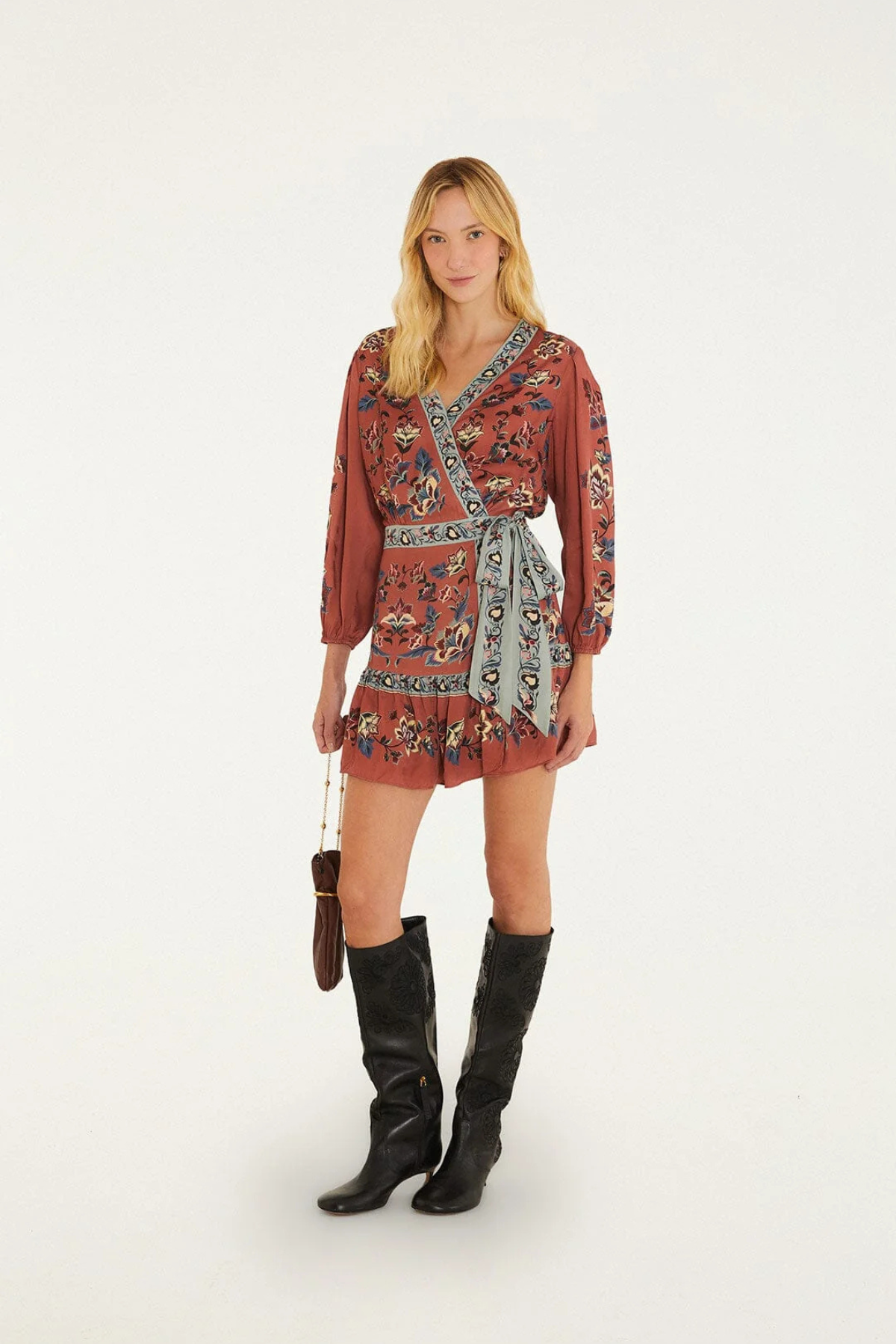 FARM RIO | Floral Blush Wrap Mini