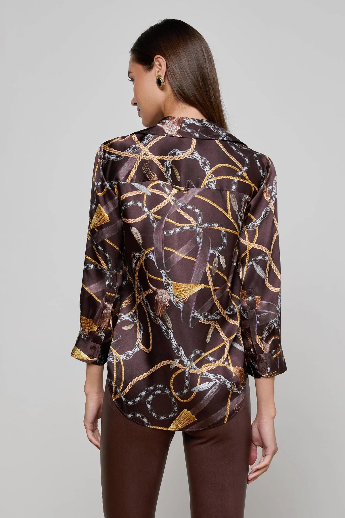 L'AGENCE | DANI BLOUSE - MULTI WESTERN