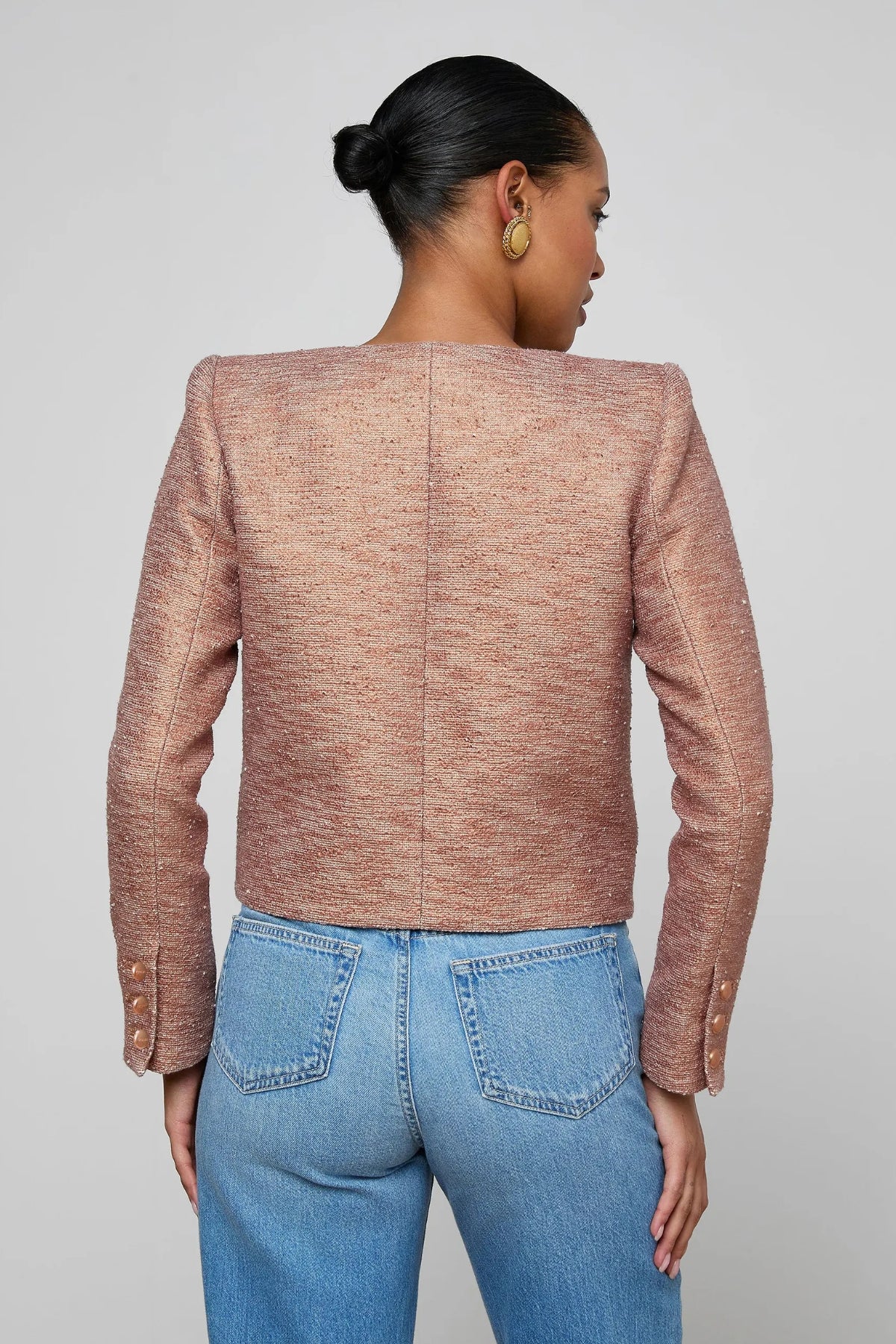 L'AGENCE | ZELL COLLARLESS  JACKET