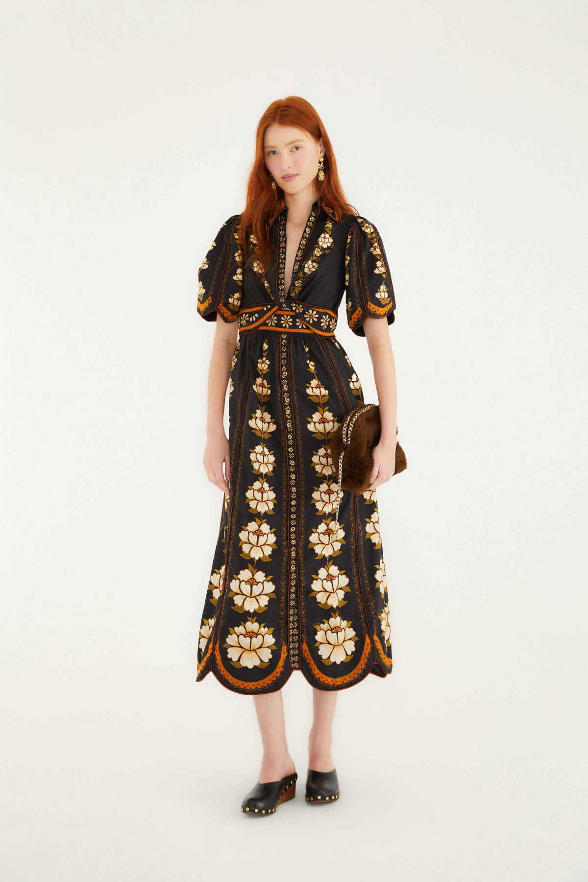 FARM RIO | EMBROIDERED DRESS