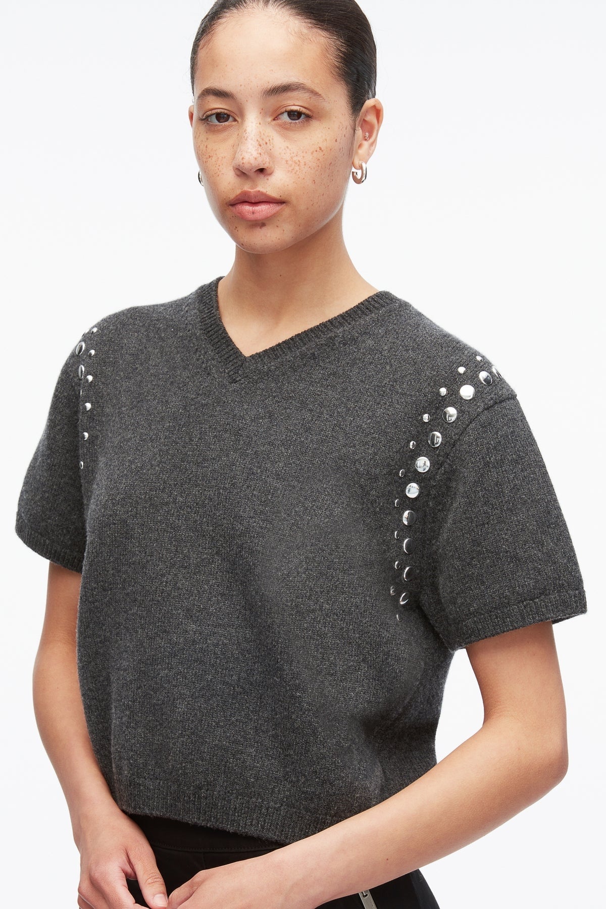 PHILLIP LIM | Wool Boxy V-neck