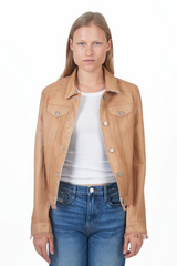 JAKETT | Alexa Leather Jacket - Au Lait