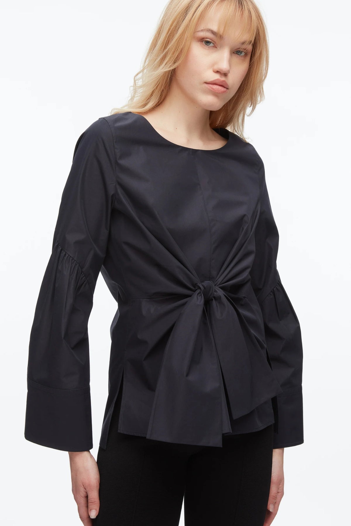 PHILLIP LIM | FRONT TIE SHIRT