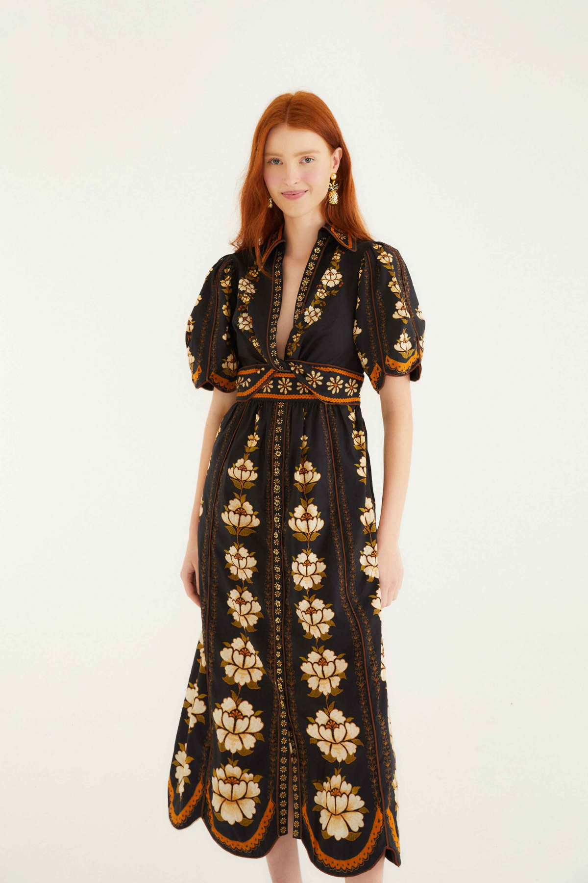 FARM RIO | EMBROIDERED DRESS