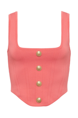 L’AGENCE | SAGA SQUARE NECK KNT CRST