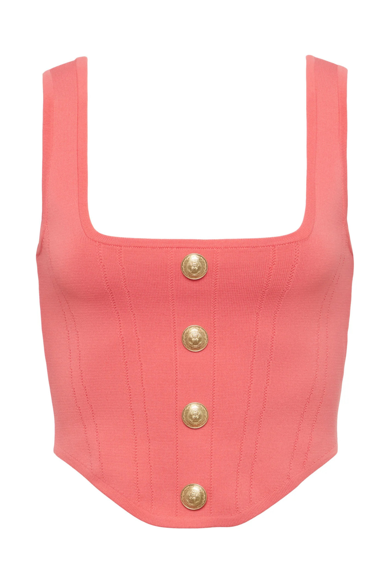 L’AGENCE | SAGA SQUARE NECK KNT CRST