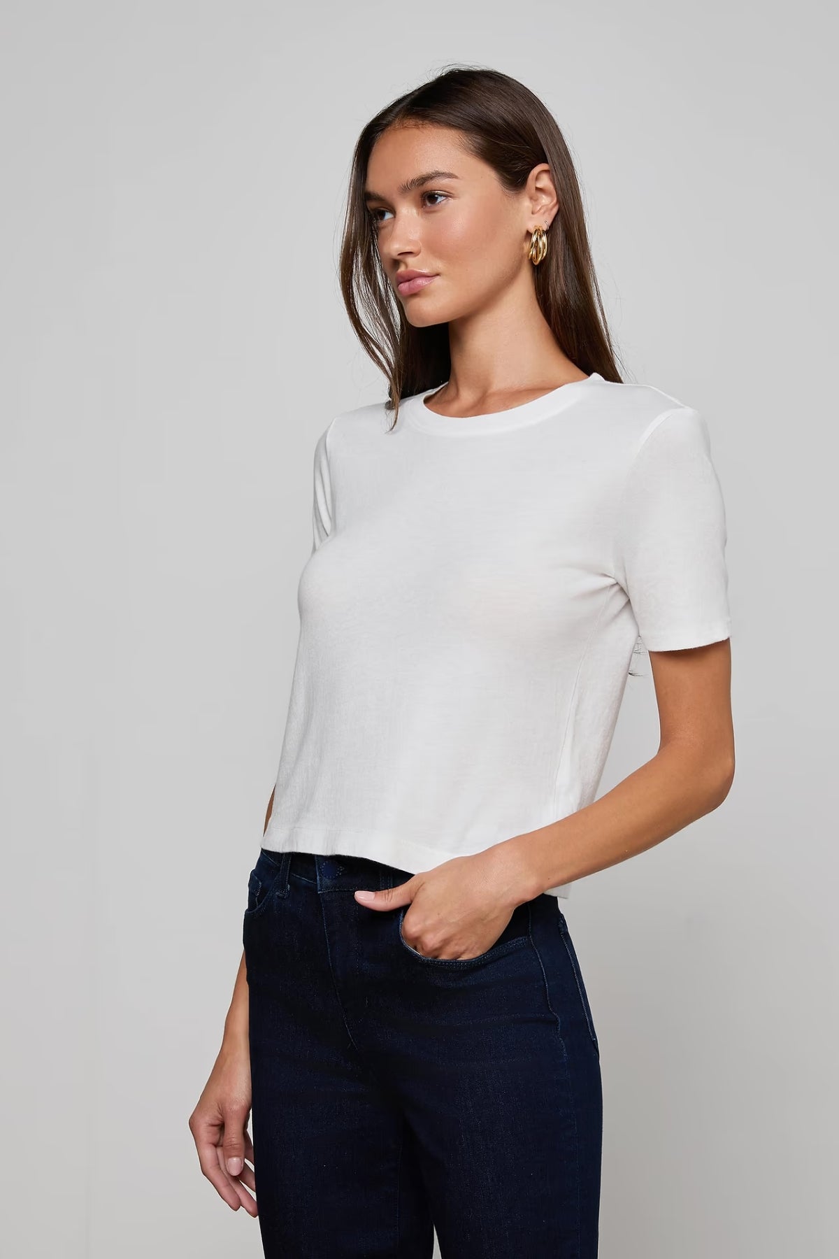 L'AGENCE | Stormy Crop Tee