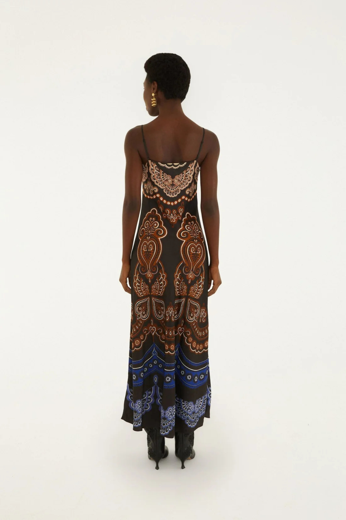 FARM RIO | Nicole Black Slip Maxi