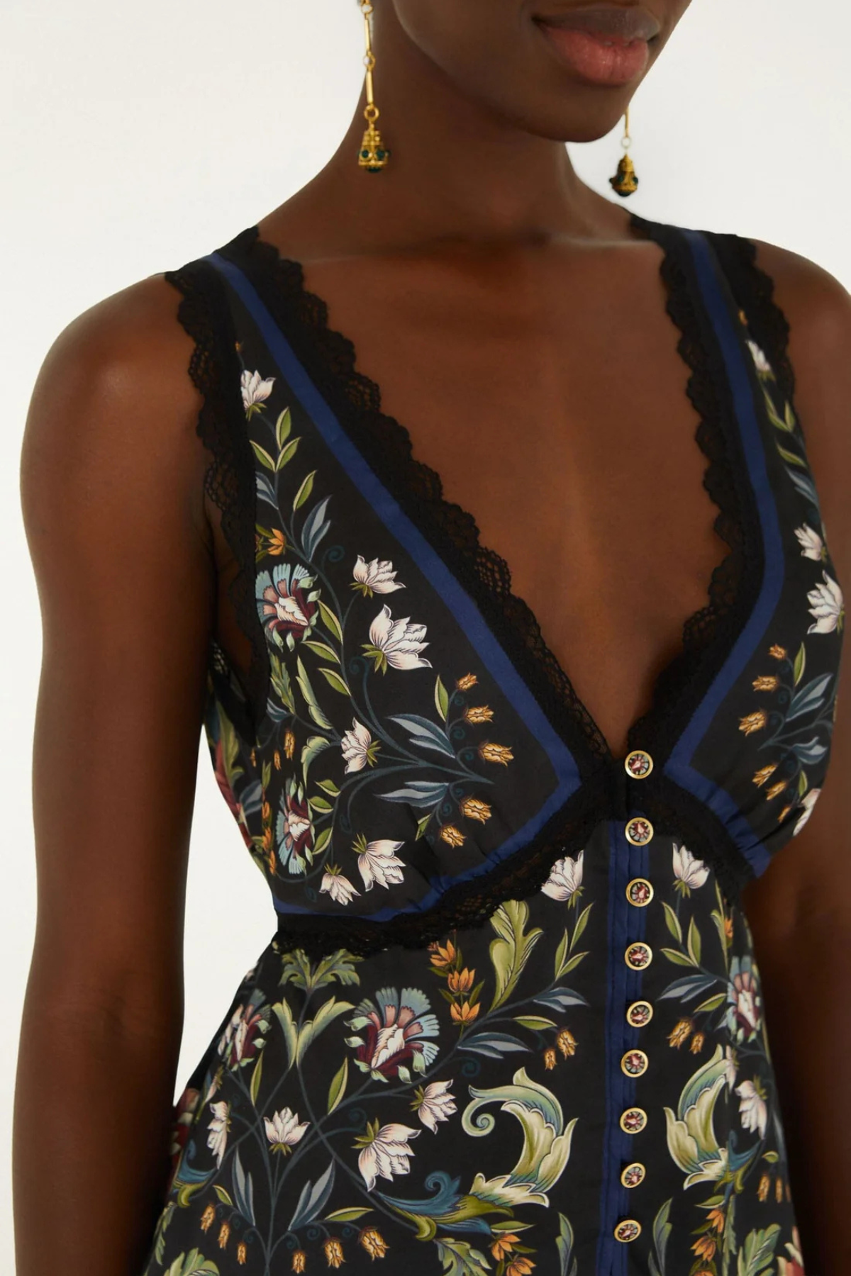 FARM RIO | Natalia Black Blouse
