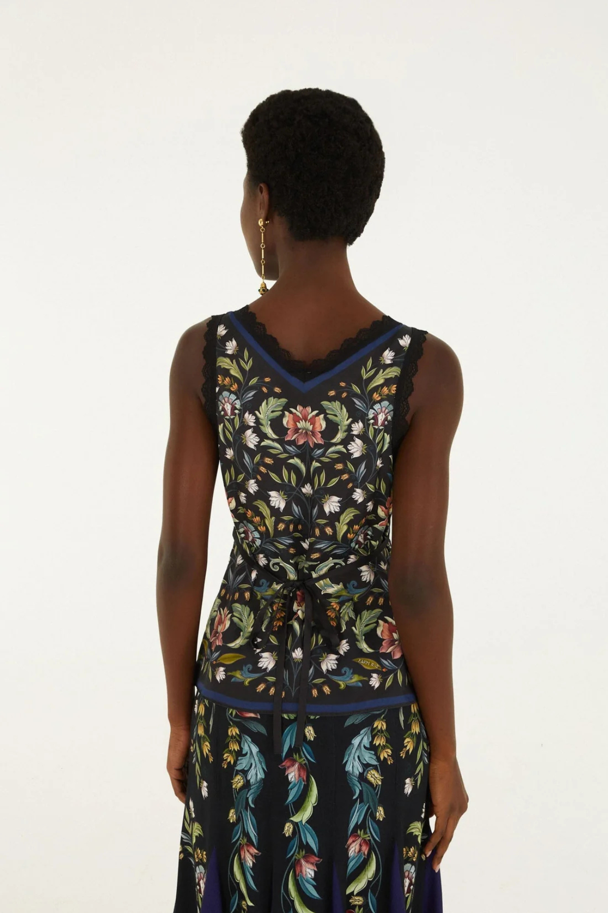 FARM RIO | Natalia Black Blouse