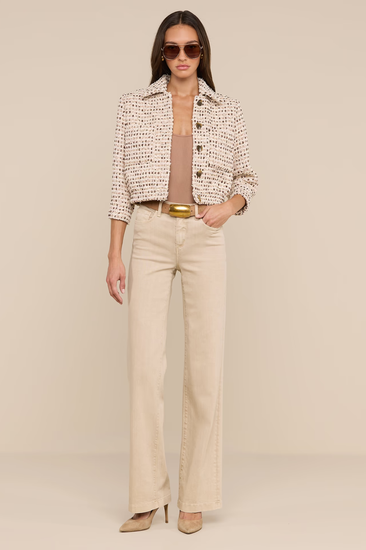 Jia Crop 3/4 Slv Jacket