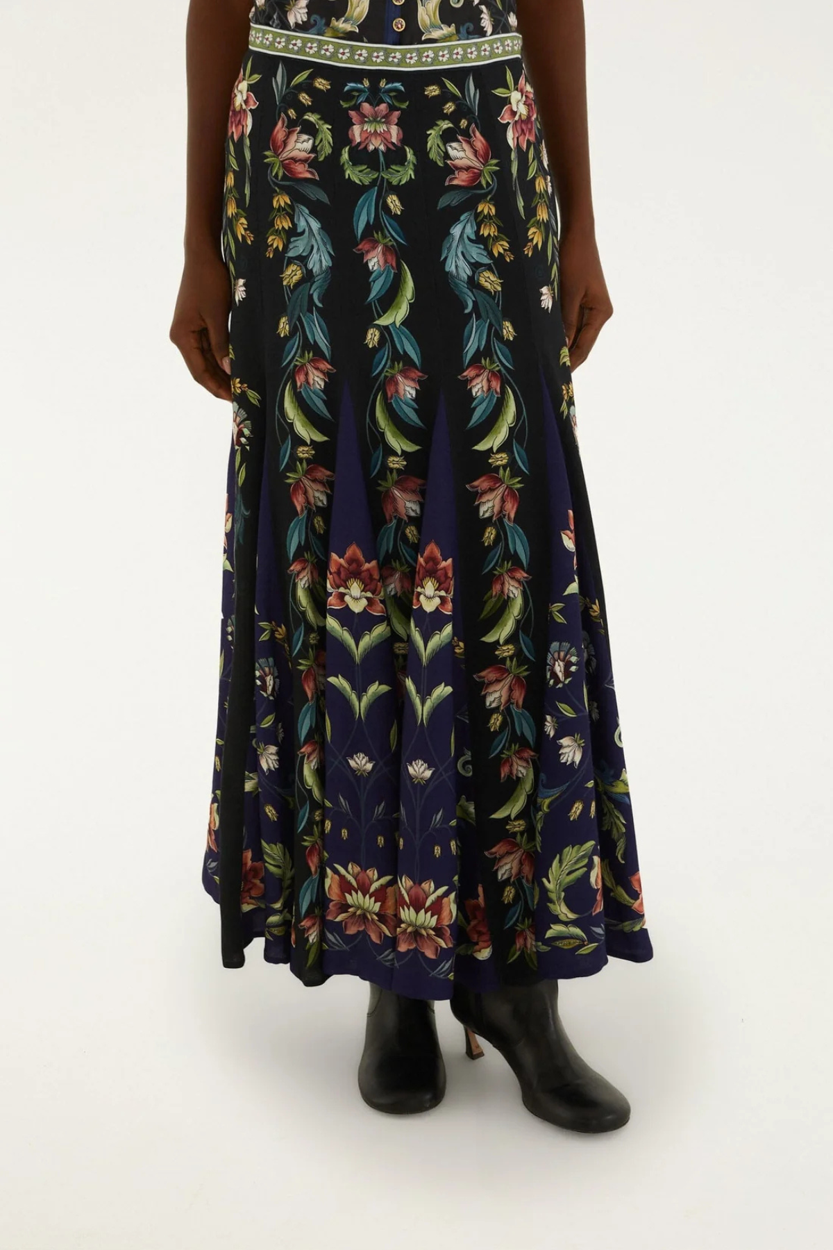 FARM RIO | Natalia Black Maxi Skirt