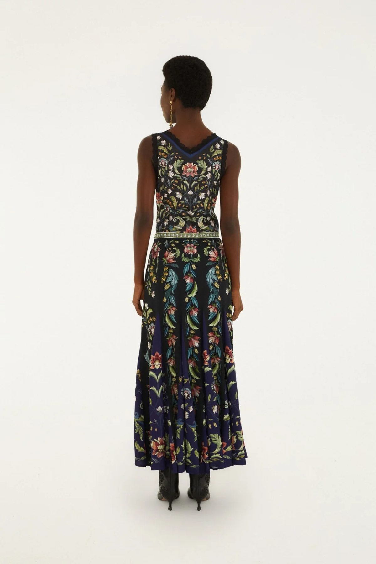 FARM RIO | Natalia Black Maxi Skirt