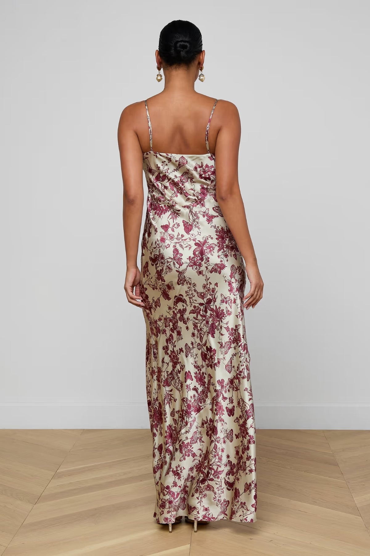 L'AGENCE | SERITA SILK GOWN - BUTTERFLY
