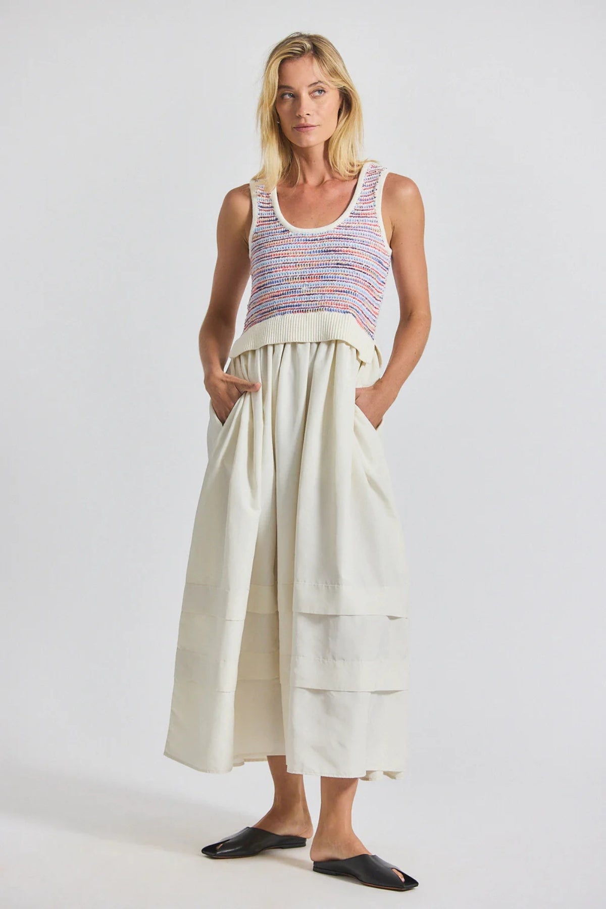 DEREK LAM | Loewel Mixed Media Dress