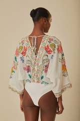 INSECTS FLORAL BODYSUIT