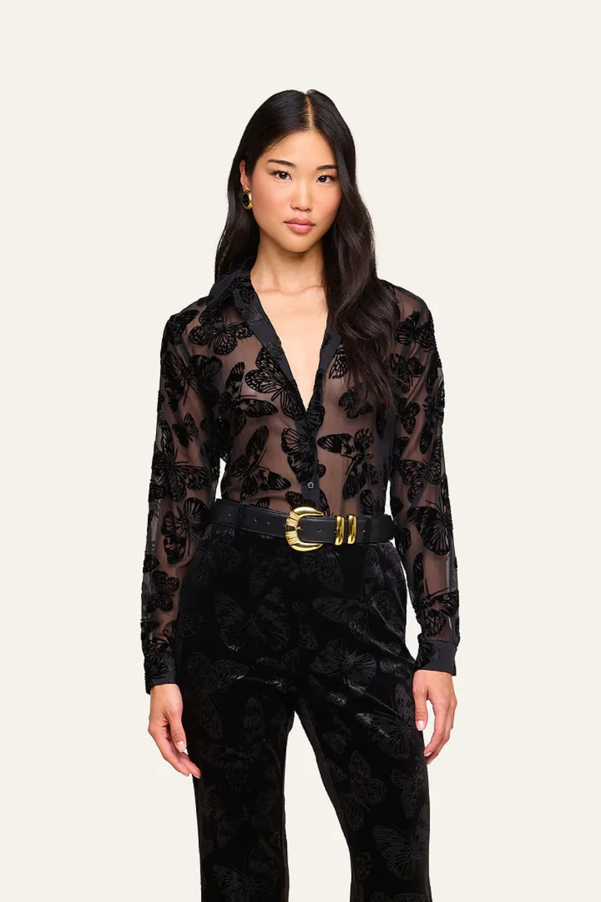 L'AGENCE | Laurent Btn Up Blouse
