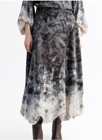 GO BUBBLED UP SKIRT- NIGHT